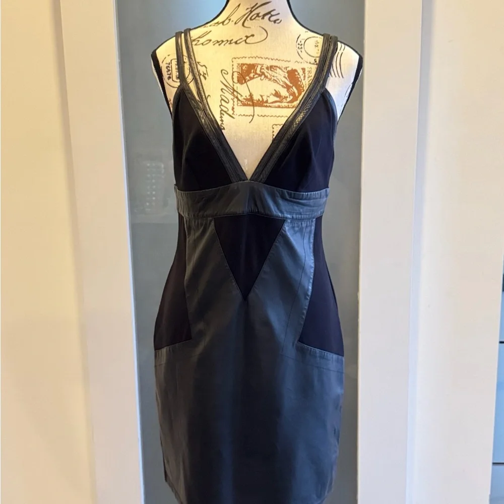 Tart Collections Black Faux Leather Dress - Picture 3 of 6